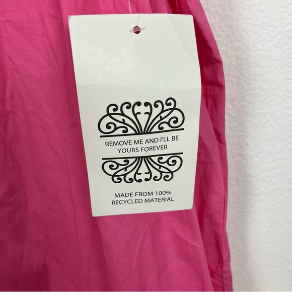 NWT Never Fully Dressed Rosie Off the Shoulder Ruffle Midi Dress Pink - Picture 4 of 9